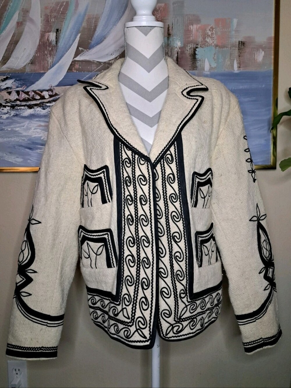 Embroided Toreador Bollero Jacket Wool Guatemala